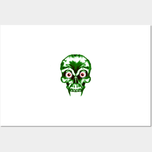 Evil Vampire Skull Posters and Art